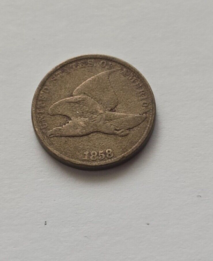 1858 US Flying Eagle One Cent Penny