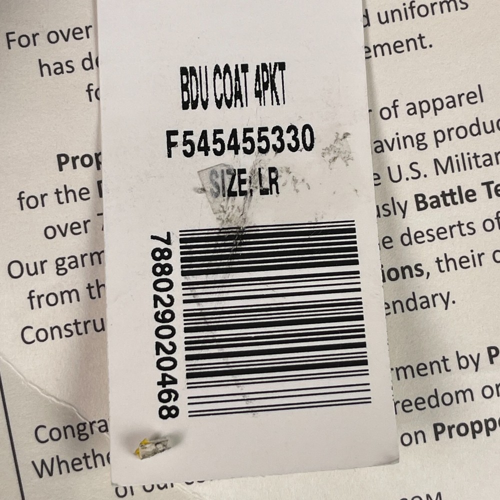 NEW BDU Propper Jacket - Olive - Large Regular