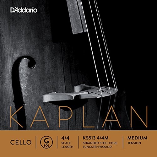 D'Addario Kaplan Cello Single G String, 4/4 Scale, Medium Tension