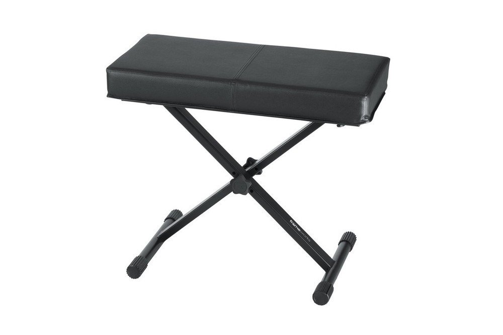 GATOR Frameworks Standard Keyboard Bench w/ DLX Seat - Black