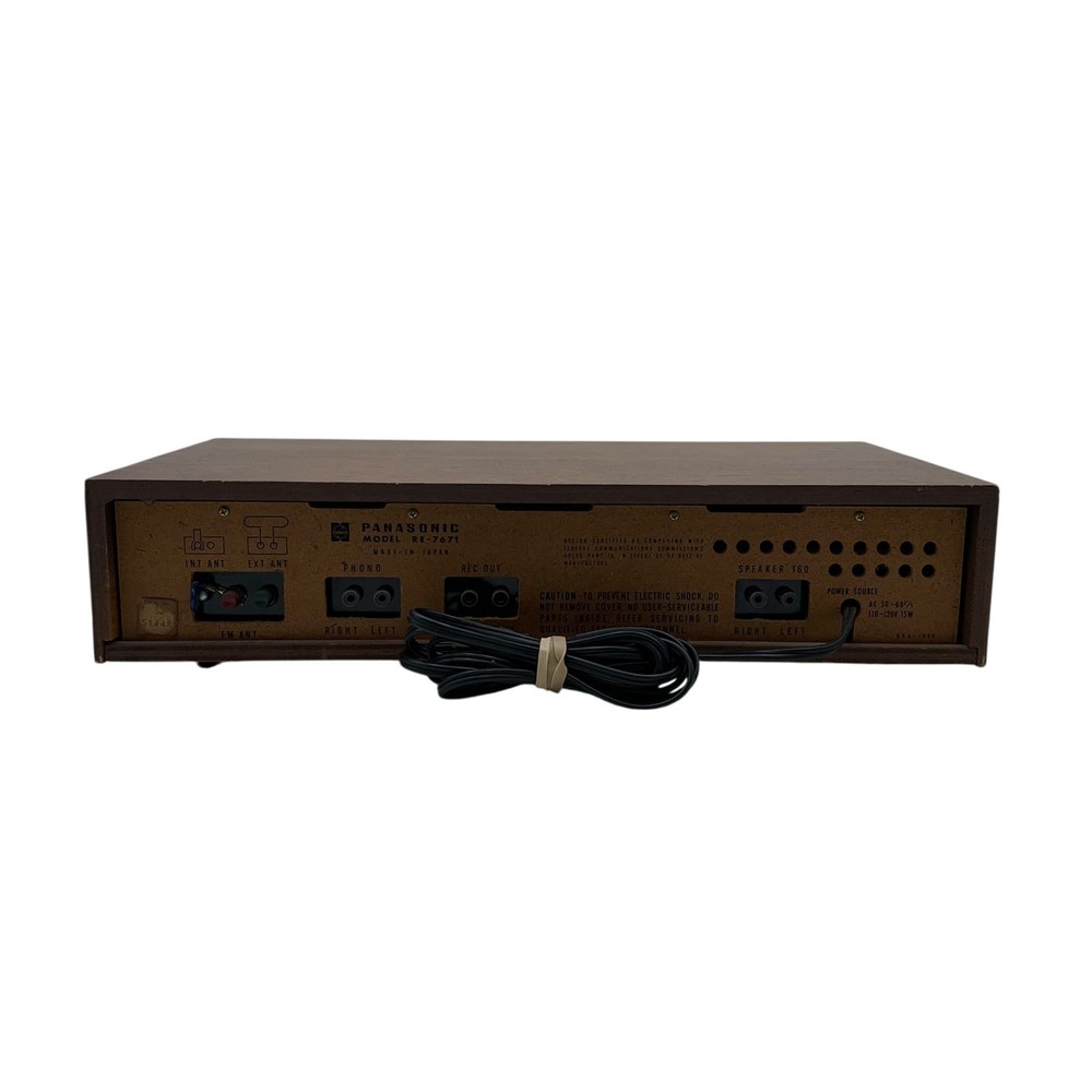 Panasonic RE-7671 Solid State Vintage Stereo Receiver “Read Description”