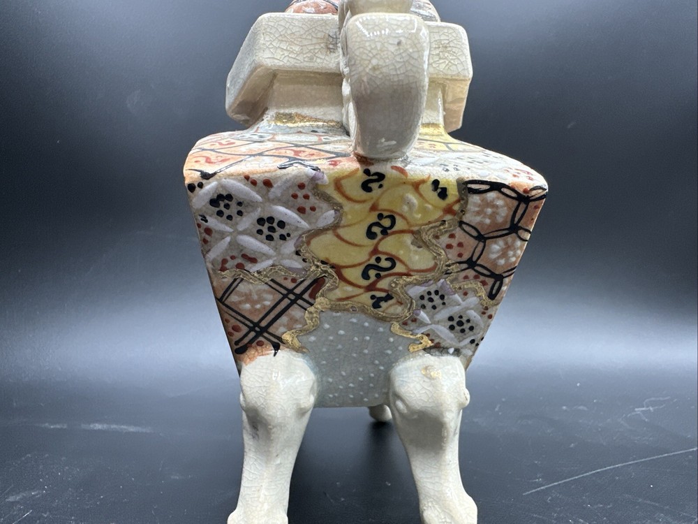 Vintage Japanese Incense Burner Box Foo Dog