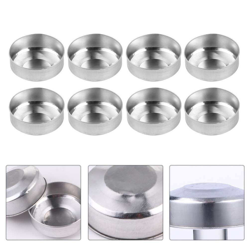 100Pcs Candle Making Containers Aluminum Tea Light Tins Empty