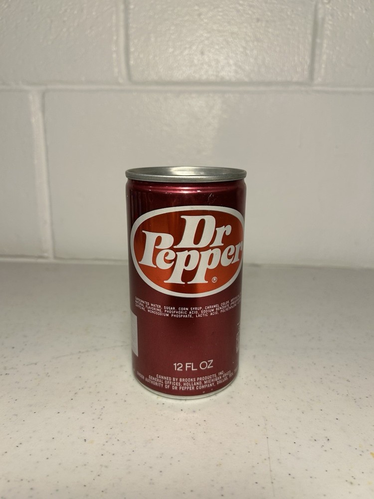 Empty Vintage Dr Pepper Can