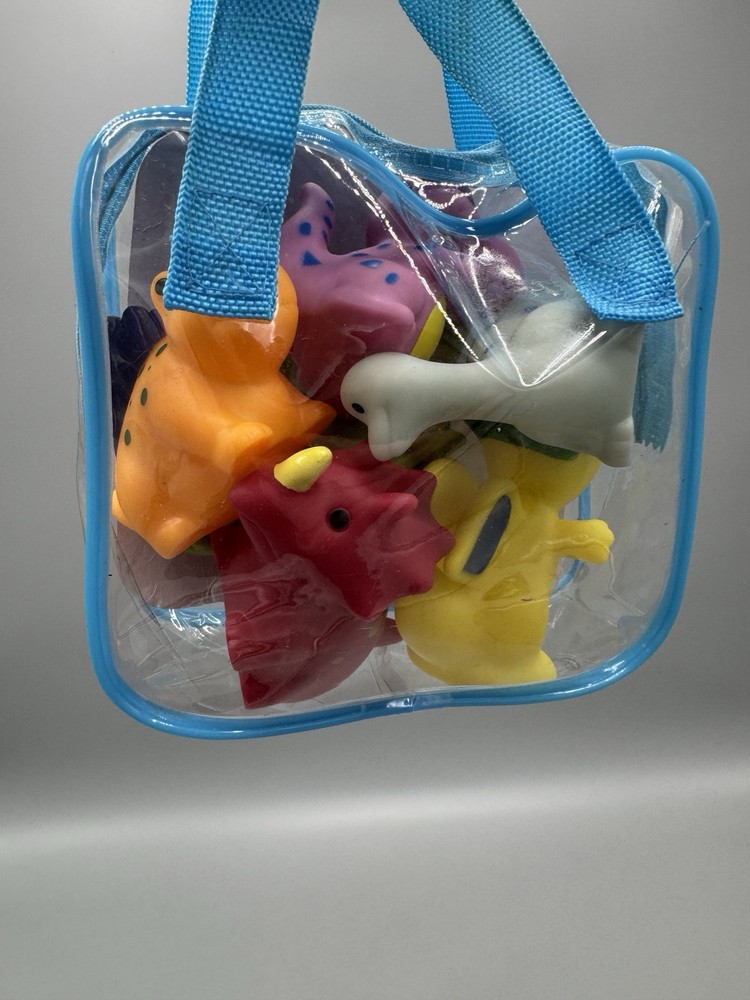 Dinosaur Bath Toy Lot Of 6 Assorted