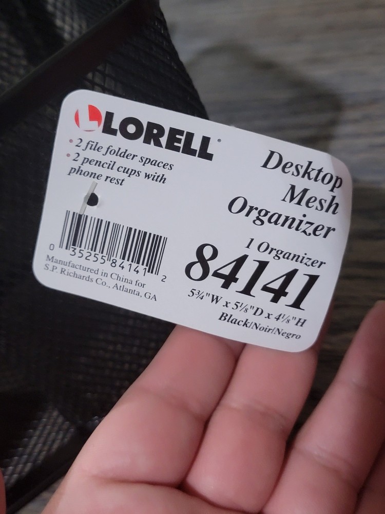 Lorell Desktop Mesh Organizer