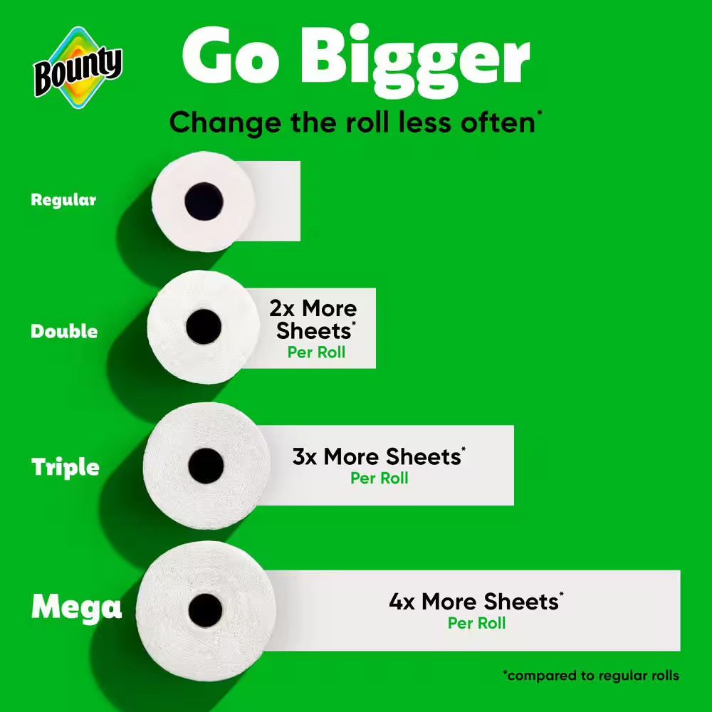 White, Select-A-Size Paper Towel Roll (6 Double plus Rolls)