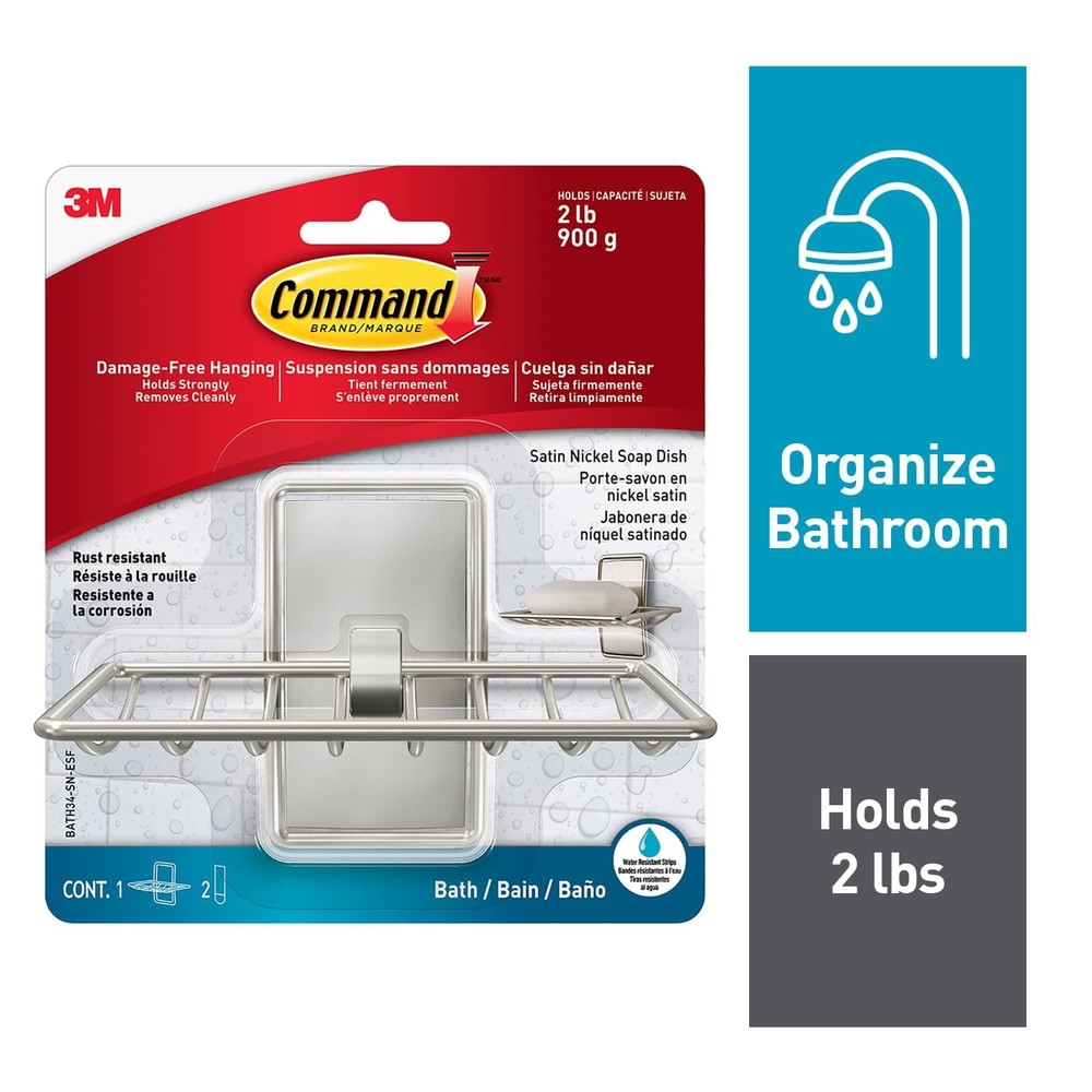 Bath Soap Dish Matte Black Bathroom Organization Rust Resistant