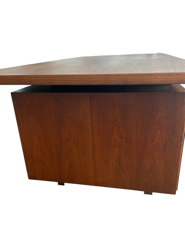 Jens Risom Mid Century Walnut Wood Executive Desk