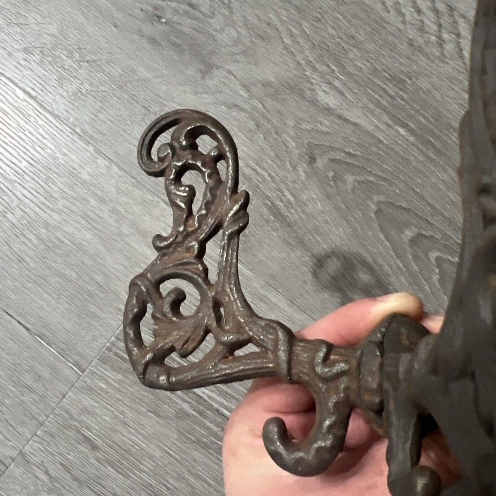 Victorian cast iron decorative hooks (Floral Design)