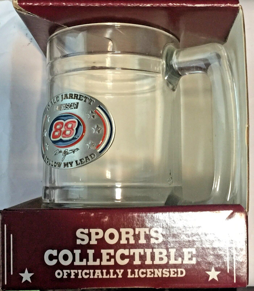 Race Thunder Dale Jarrett Glass Tankard