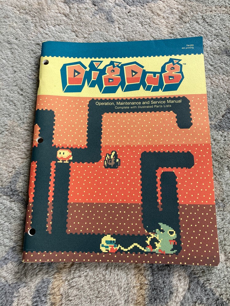 Atari Dig Dug Arcade Manual and Schematic