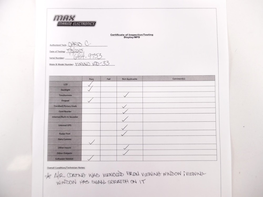 Furuno RD-33 N2K Data Organizer w/Drop Cable *Tested* SEE DESCRIPTION