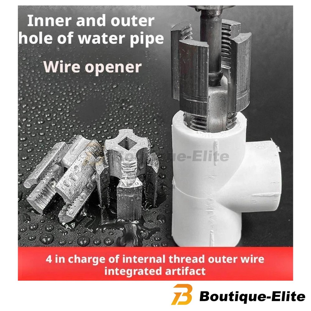 NEW PVC Pipe Threader Kit Integrated Internal & External Pipe Threading-Tool