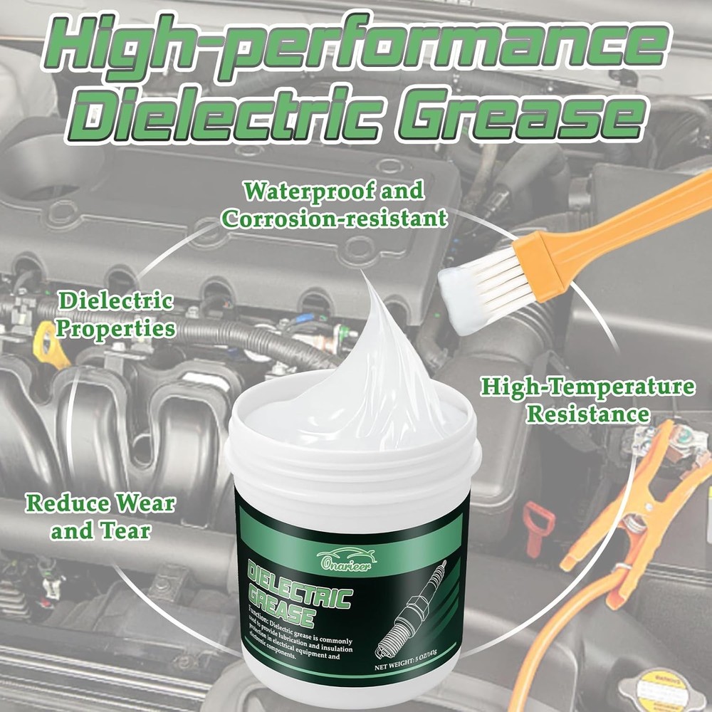 5oz Dielectric Grease for Electrical Connectors Silicone Paste for Auto & Marine