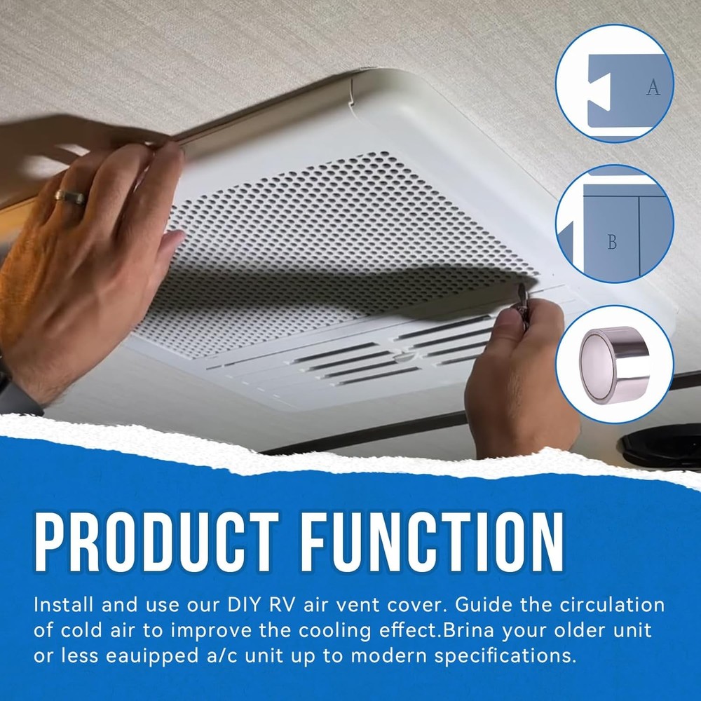 A/C Upgrade Modification Kit For Dometic RV Dometic Brisk Air 2, EVO, Blizzard