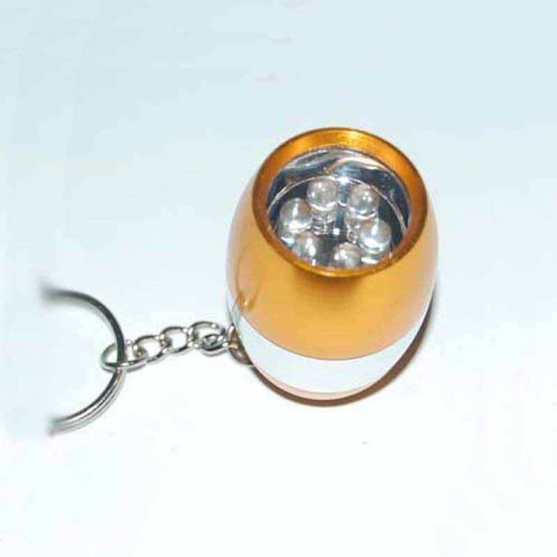 Head LED Torch Light Key Chain ( Color Vary )