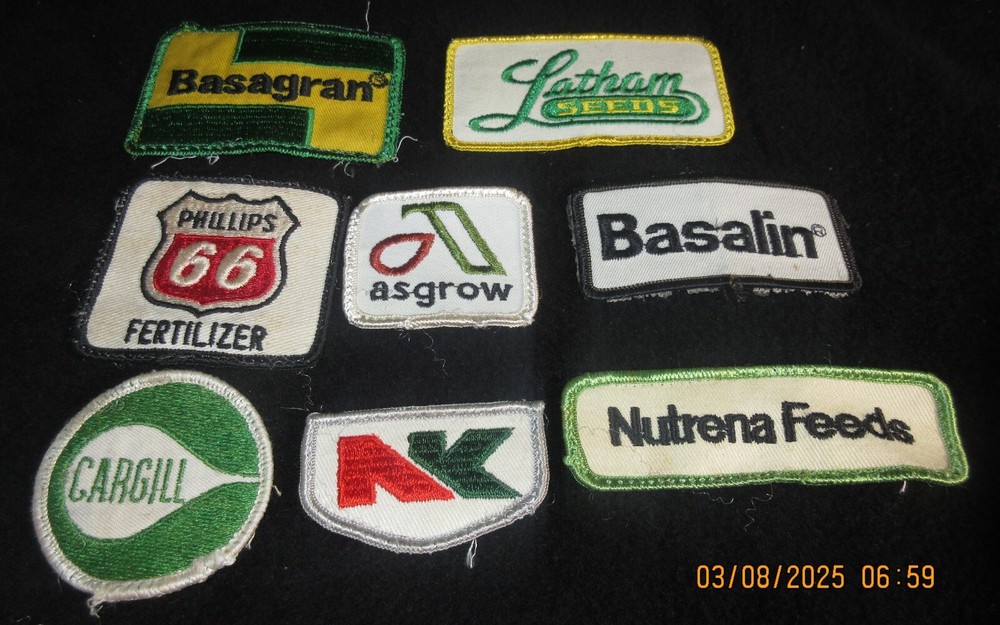 Vintage Phillips 66 fertilizer patch Basagran Basalin Seed Uniform Lot Feed NK