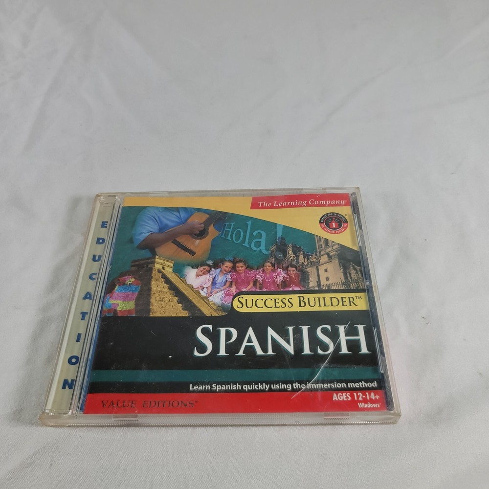 The Learning Company Success Builder SPANISH PC  CD ROM Free Ship !