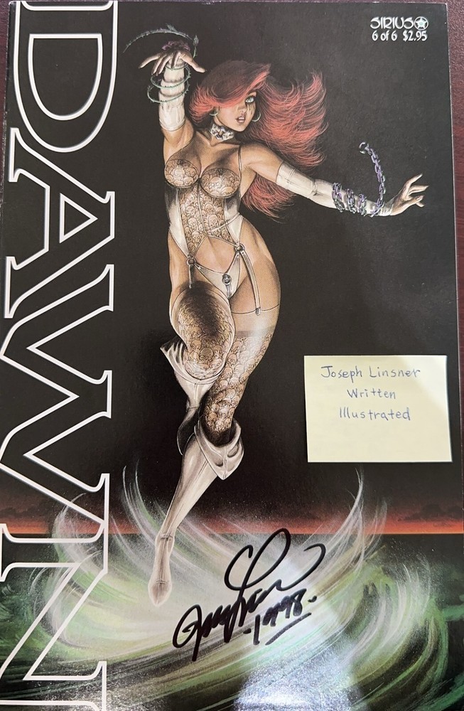 JOSEPH LINSNER REAL HAND Signed AUTOGRAPHED WOLF & RED Comics Book 7X10