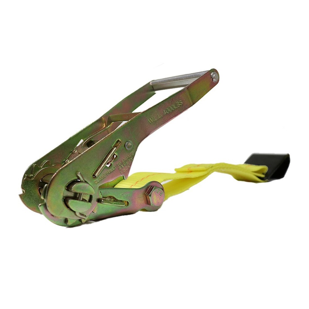 Boxer 2" x 1 FT Flat Hook Ratchet Replacement End 2 Pack - Wide Handle