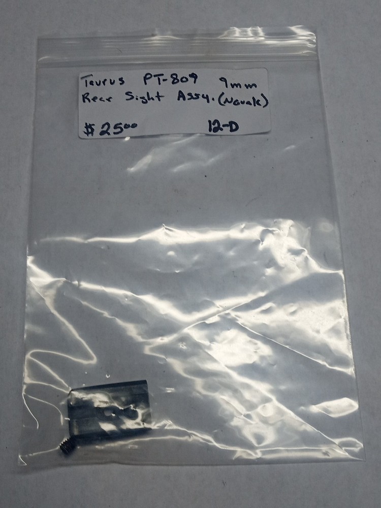 Taurus PT-809 9mm, Novak Rear Sight