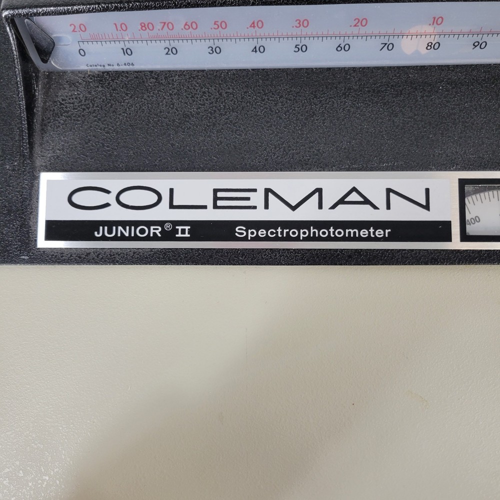 Coleman 6/20 Junior II Optical Spectrophotometer Spectrometer