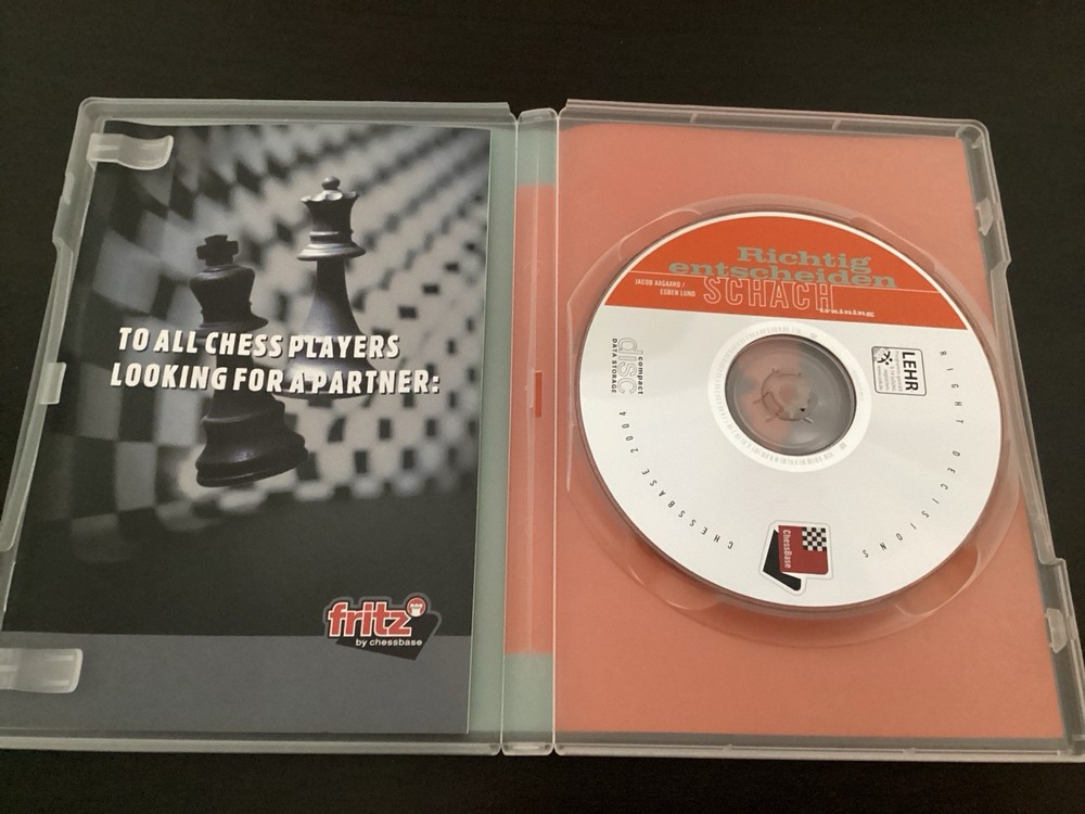 Chess Training CD-ROM - Right Decision, Jacob Aagaard, Esben Lund