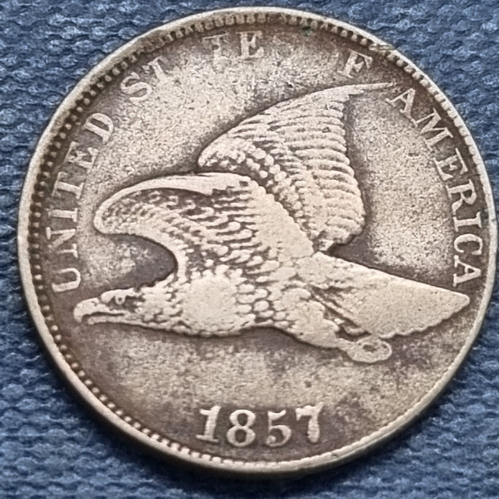1857 Flying Eagle Cent 1c VF - XF #99241