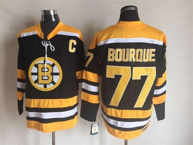 #77 Ray Bourque Jersey Retro Black