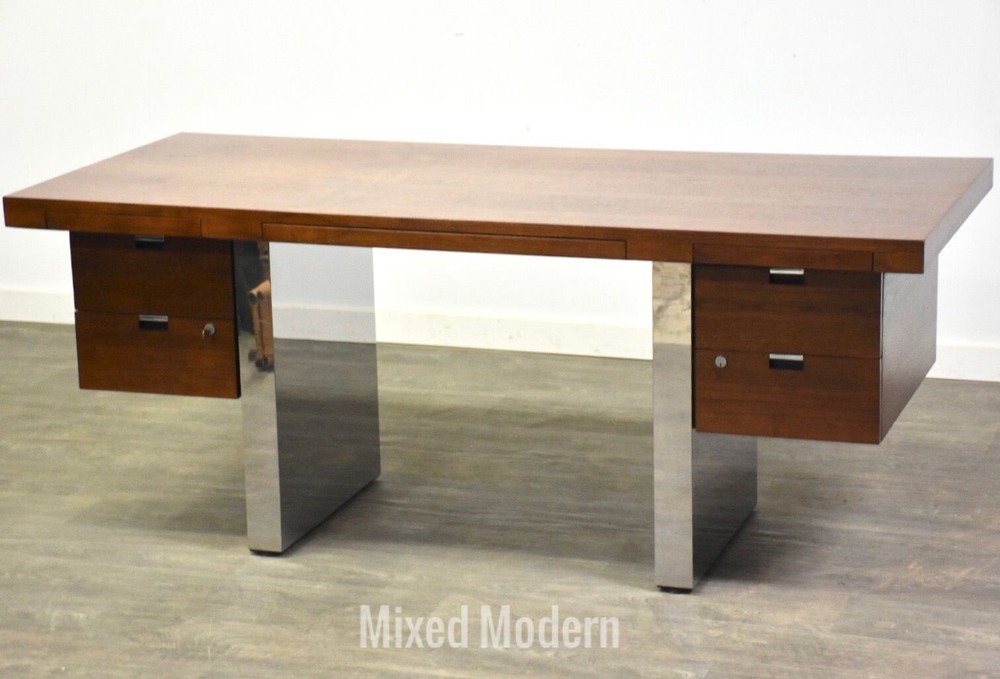 Roger Sprunger for Dunbar Walnut Executive Desk