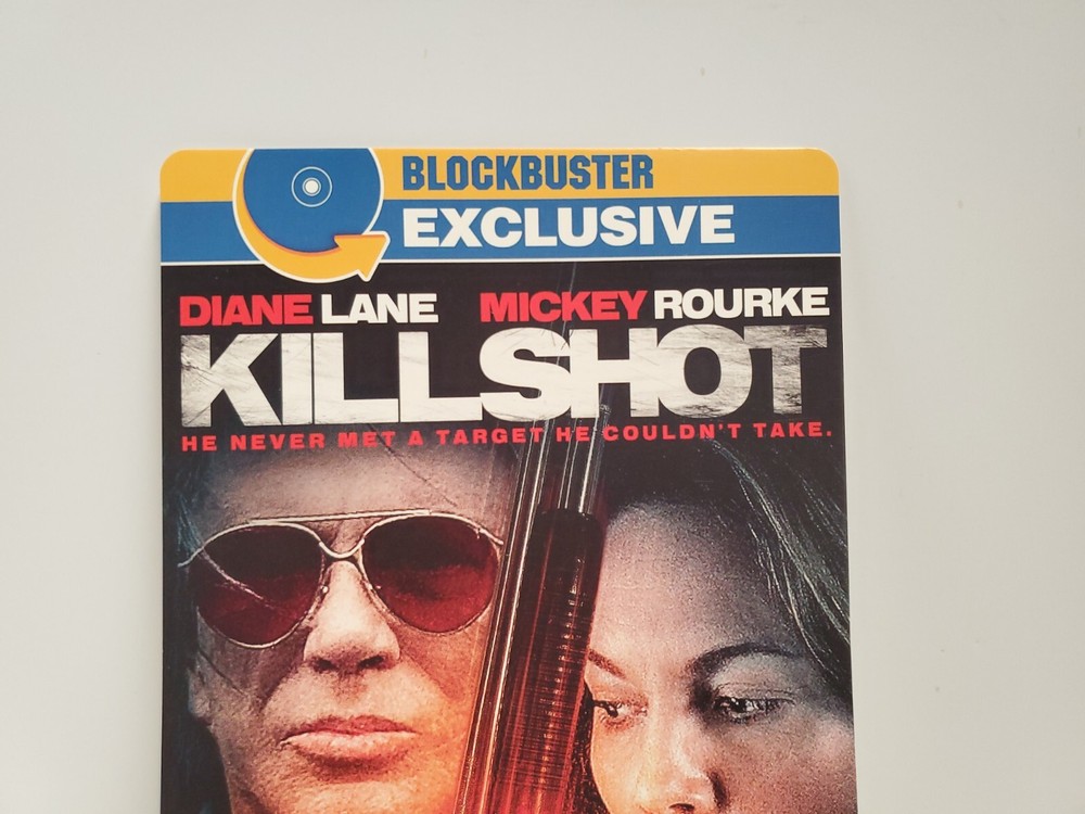 Killshot BLOCKBUSTER DVD BACKER CARD ONLY 5.5"X8"