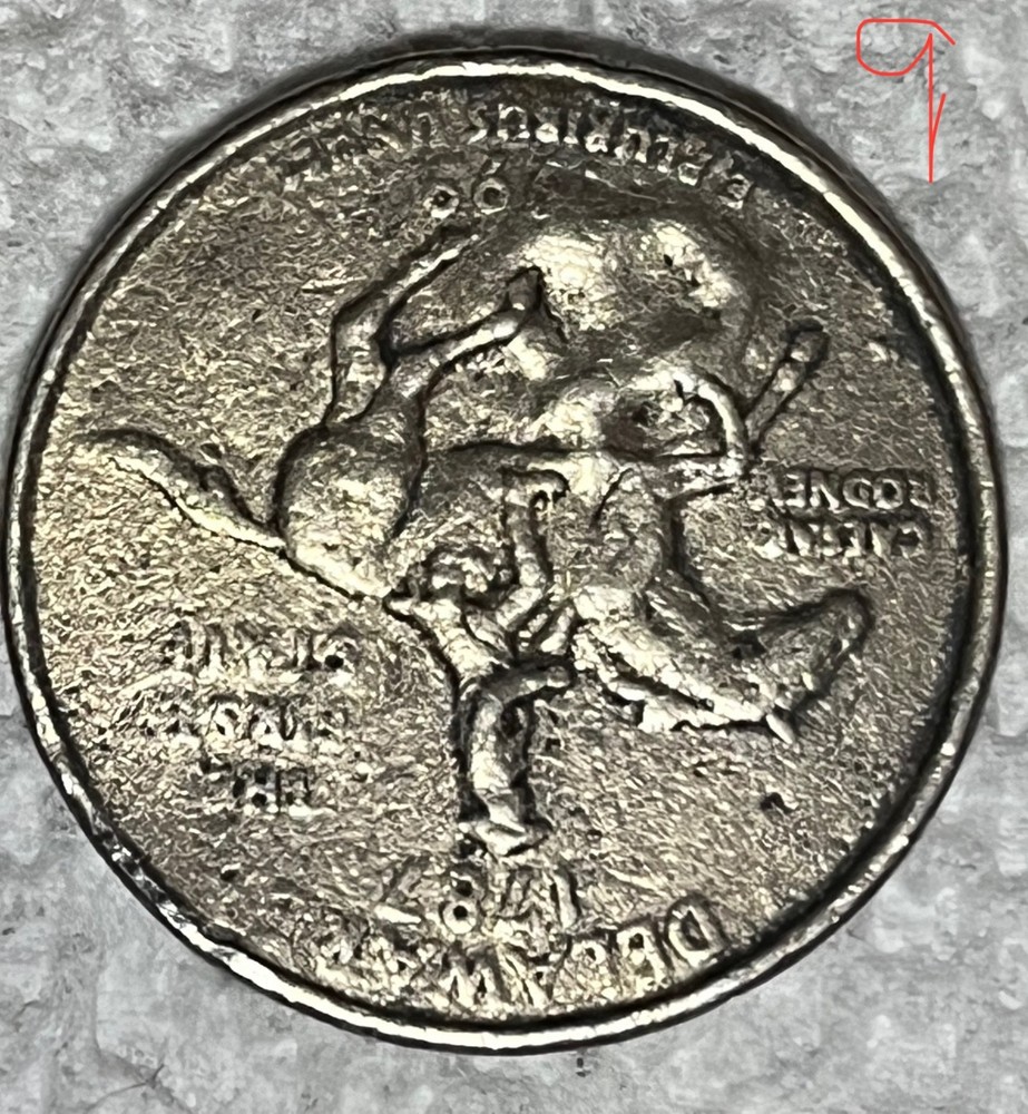 1999 P US Qtr 💥18 ERRORS💥 Delaware -MAJOR DROP FILLING error ,many others