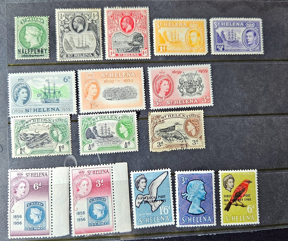 British Commonwealth vintage St Helena stamps