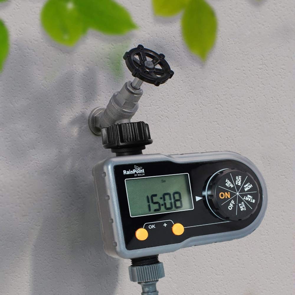 RAINPOINT Sprinkler Timer, Hose Timer with 3 Individual 101P4, Black