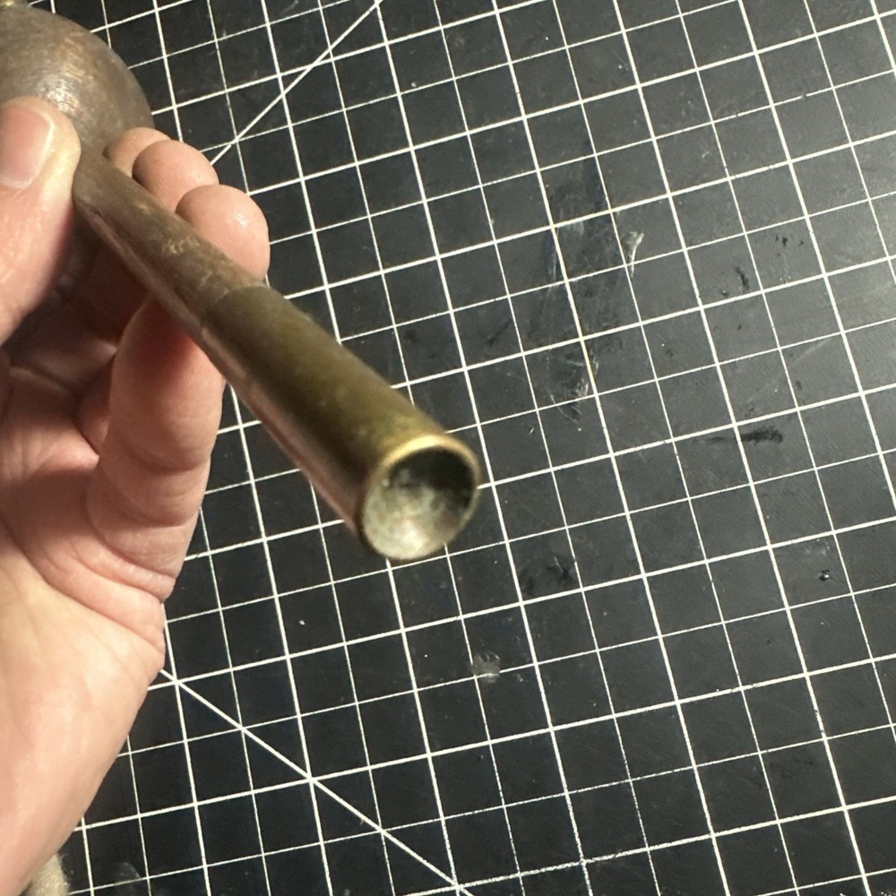 Vintage Muzzleloader Ball Starter Vintage Brass & Wood