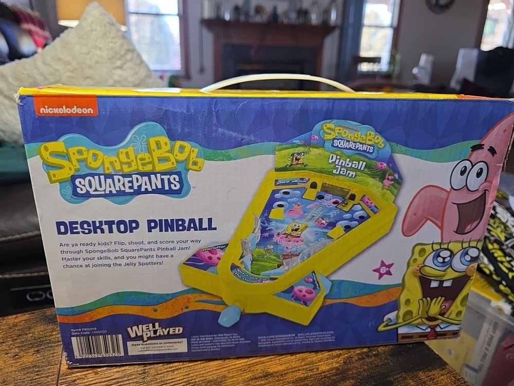 Nickelodeon SpongeBob SquarePants Desktop Pinball 2022 Complete Works Great