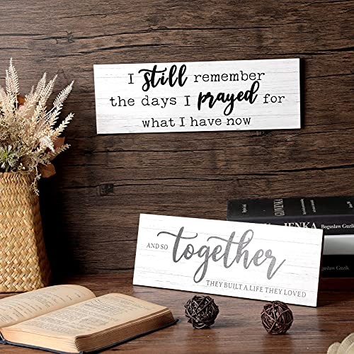 I Still Remember The Days I Prayed Modern Farmhouse Decor Rustic Wood White