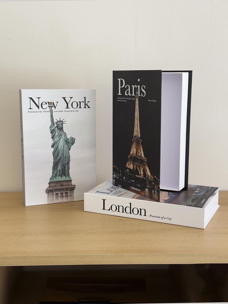 Decorative Storage Book Box – Hidden Storage for Remote Controls, Keys, and Sm