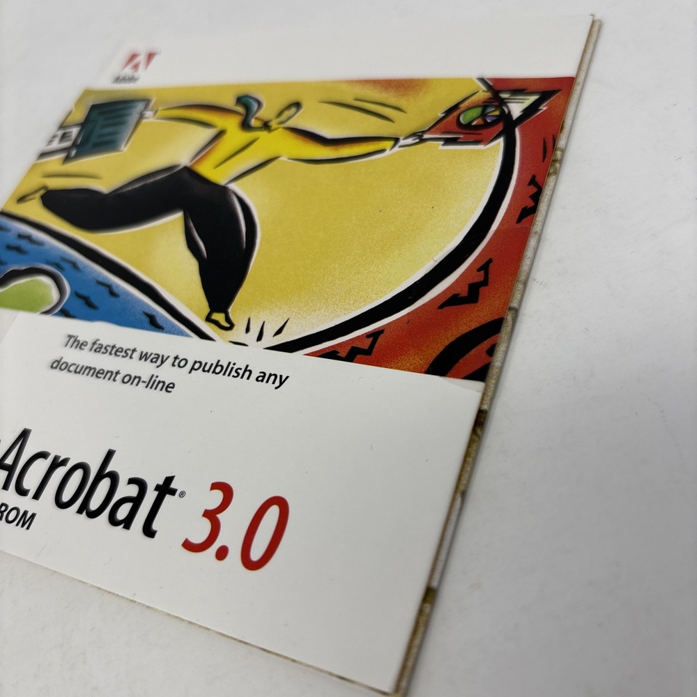 Adobe Acrobat 3.0 for Mac & PC Full Version CDs and sleeve vintage software