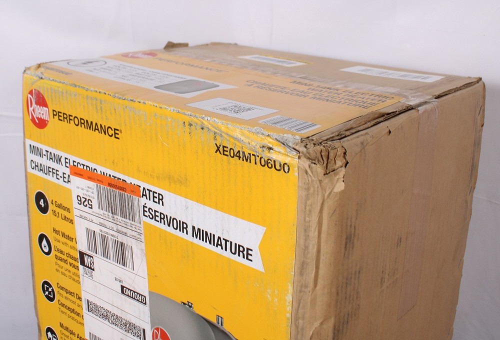 Rheem XE04MT06U0 4 Gallon 120V Plug-In Mini Tank Water Heater Performance -Open