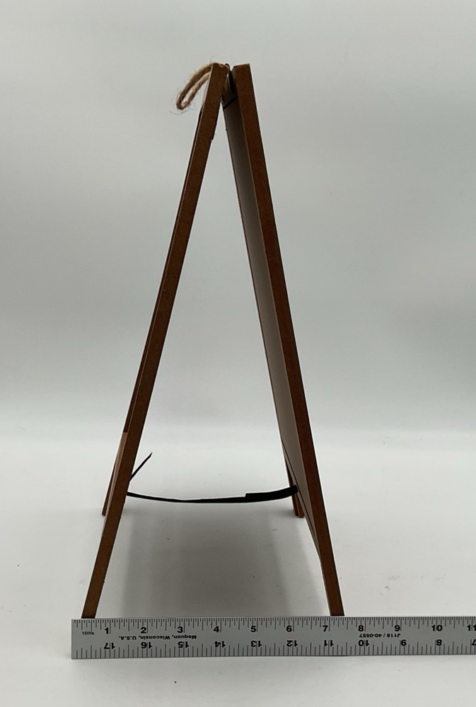 Decorative A-Frame Chalkboard Tabletop Easel With Fall-Themed Message