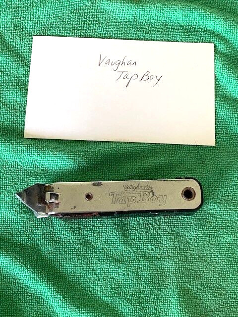 Vintage Vaughan's Tap Boy Black Bottle Opener Missing Corkscrew