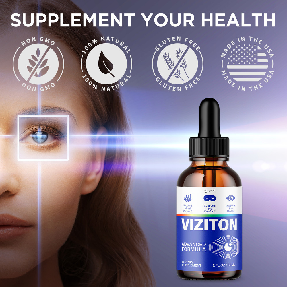 (2 Pack) Viziton Drops Enhance Vision, Support Healthy Eye Function 60 Servings