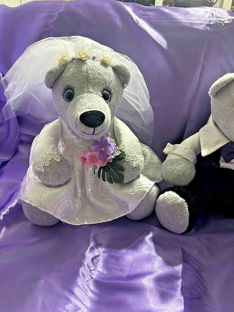 Wedding Memory Bears Keepsake gift Personalized