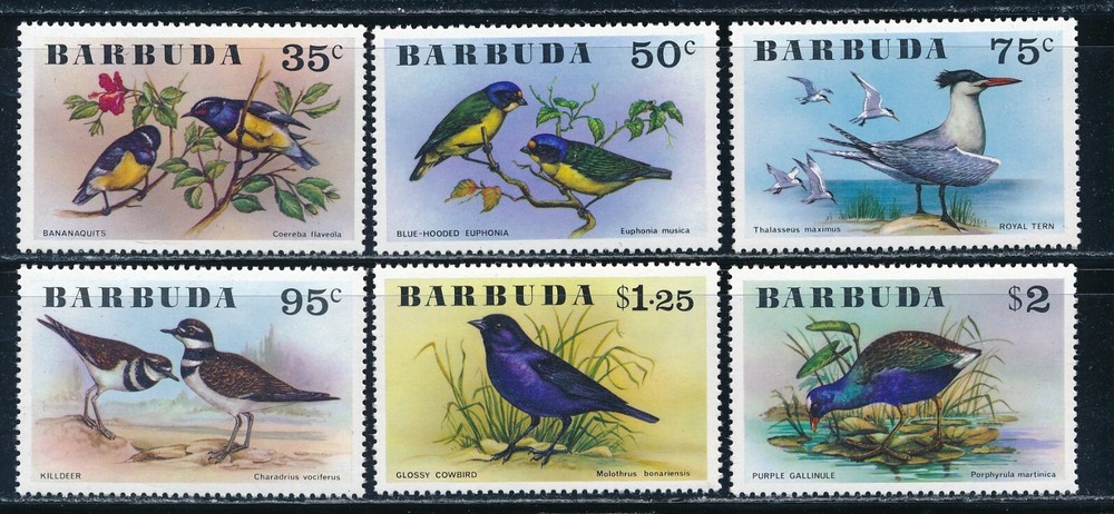 Barbuda - MNH Birds Stamps Set (1976)
