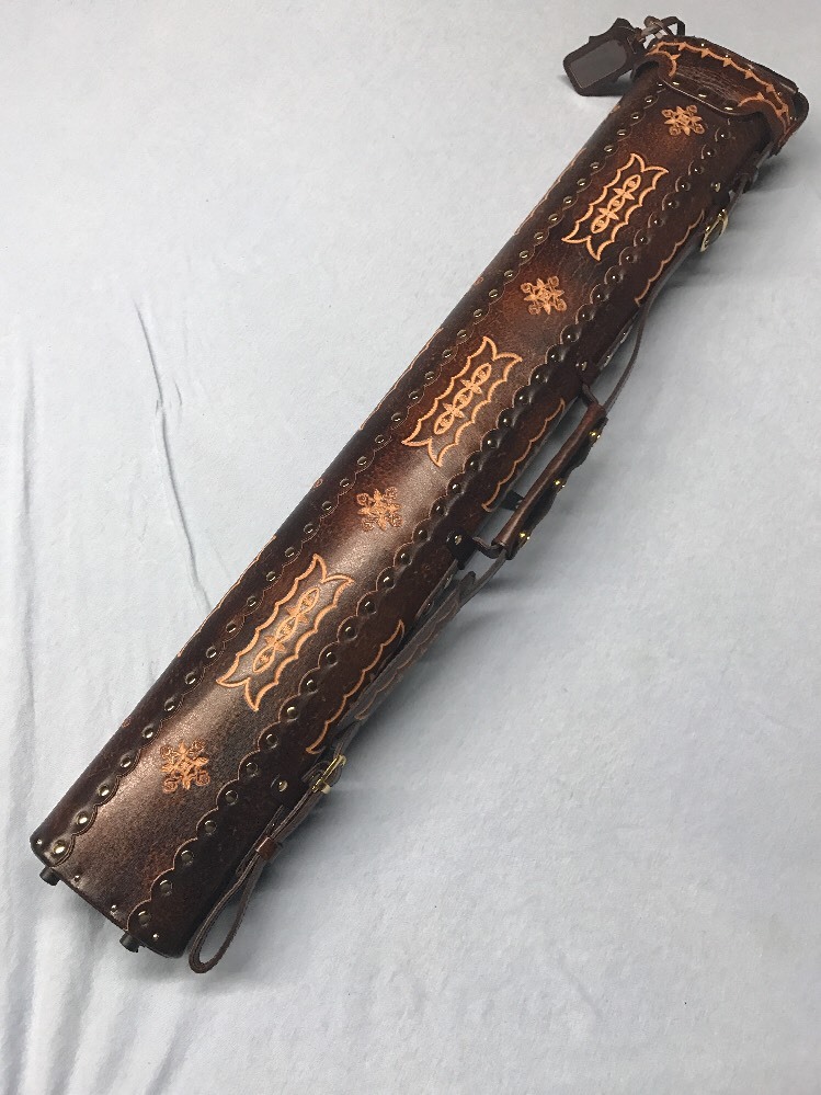 Win Genuine Tooled Leather 2 Butt 4 Shaft 2x4