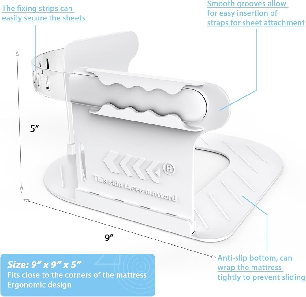 Lock Sheet Holders Keep Sheets Tight Heavy Duty Bed Sheet Holder Corner Fitted.