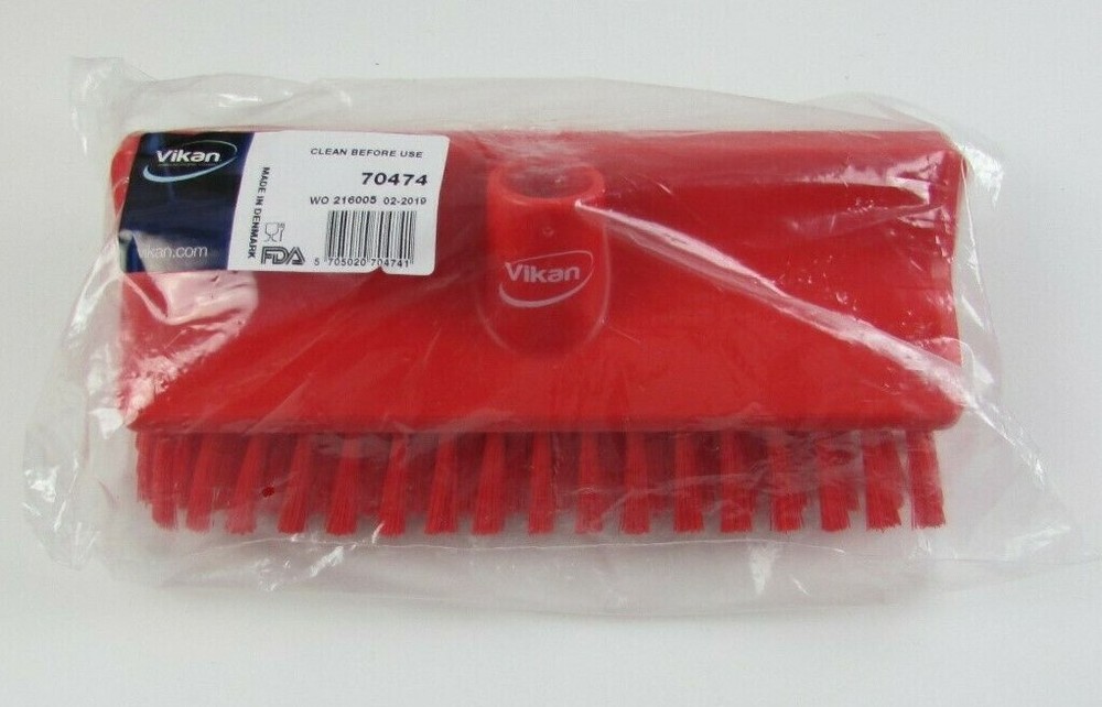 Vikan 70474 Deck Scrub Brush Red