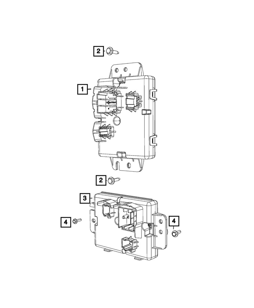 Genuine Mopar A/C And Heater Module Front 68583371AD